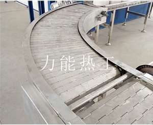 苏州不锈钢链板转弯输送机